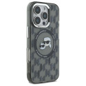 Karl Lagerfeld IML Monogram Karl & Choupette Head MagSafe iPhone 16 Pro Case - Black