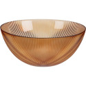 BOWL GLASS DIA 28CM AMBER