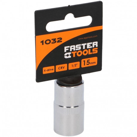 FASTER TOOLS 1/2 kuuskantpadrunid 15
