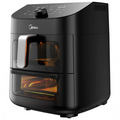 Midea kahe tsooniga õhufritüür MAD1100DADK 1850 W 4.4/6.4 L Rapid Air tehnoloogia must