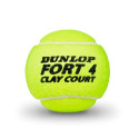 Tennis balls Dunlop FORT CLAY COURT SuperPremium 4-tin ITF