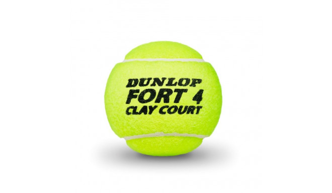 Tennis balls DUNLOP FORT CLAY COURT SuperPremium 4-tin ITF