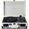 Vinyl record player in a suitcase Lenco TT115CR, creme