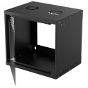 Intellinet Network Cabinet, Wall Mount (Basic), 9U, Usable Depth 340mm/Width 485mm, Black, Flatpack,