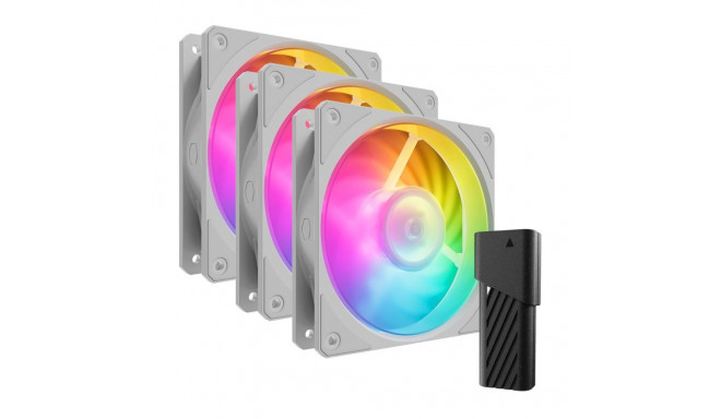 Cooler Master Mobius 120P ARGB White Edition 3-Pack Fan Kit