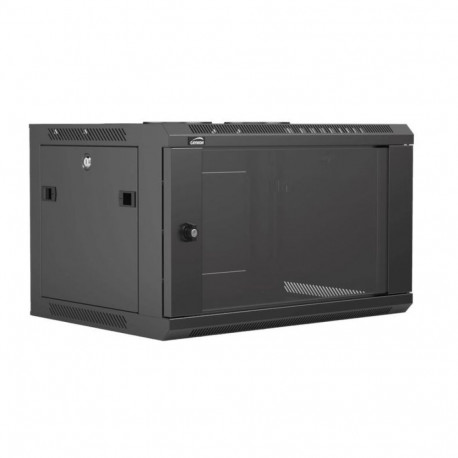CAYMON 19" 6 ühiku 450mm (D) must rack-kapp