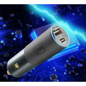 3mk Hyper car charger USB | 3.1A black