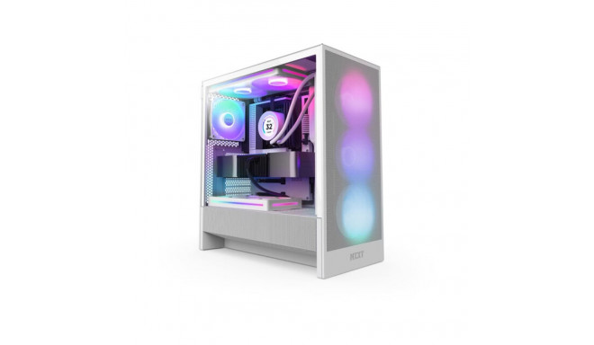 PC CASE NZXT H5 FLOW RGB (2024) MIDI TOWER WINDOW WHITE
