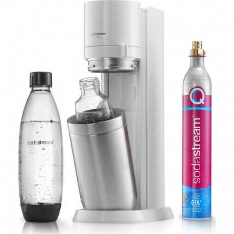 Sodastream Duo küllastaja + 2 pudelit + gaas valge
