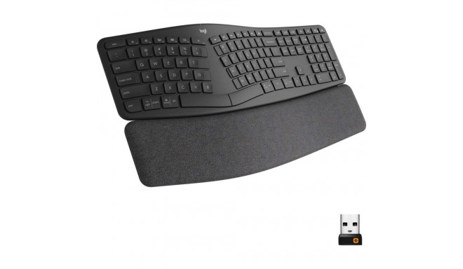 Logitech Ergo K860 keyboard RF Wireless + Bluetooth English Graphite