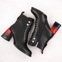 D&A S.Barski ankle boots with decorative heel Premium Collection W MR880-132 OLI270 (40)