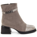 D&A S.Barski ankle boots with decorative heel Premium Collection W MR880-018 OLI269C (38)