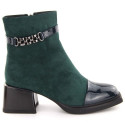 D&A S.Barski ankle boots with decorative heel Premium Collection W MR880-018 OLI269B (39)