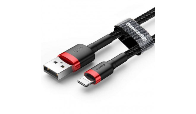 Baseus Lightning Cafule Cable 1.5A 2m Red + Black (CALKLF-C19)