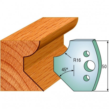 Profiilterad, paar HL 50x4 mm
