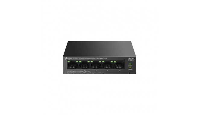 TP-Link LiteWave LS105P haldamata kiire Ethernet (10/100) toite üle Etherneti (PoE) must