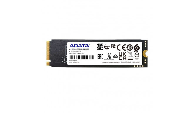 Adata SSD Legend 840 M.2 1TB PCI Express 4.0 3D NAND NVMe