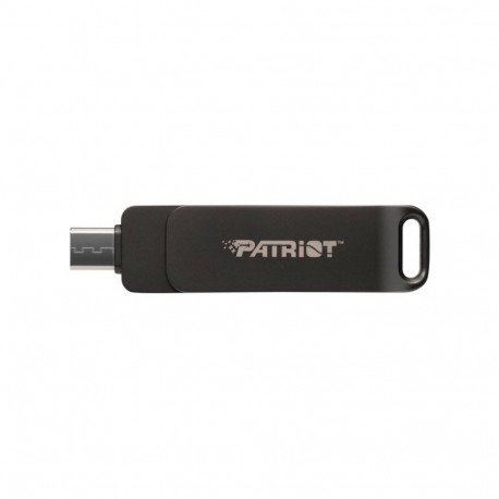 Flashdrive PATRIOT Rage R550 256GB 100 MB/S USB A+C pöörleva disainiga (PE256GR550DSAD) must