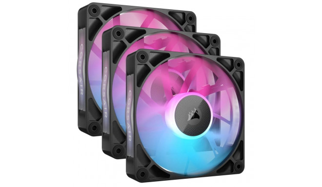 Corsair iCUE LINK RX120 RGB arvutikorpuse ventilaator 12 cm must 3 tk.