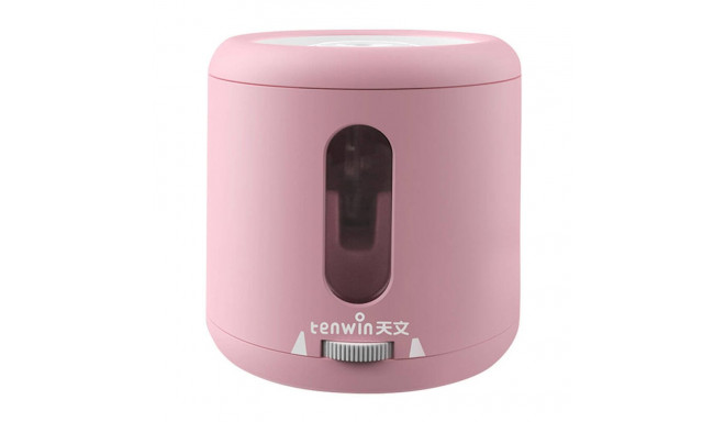 Tenwin 8035-4 battery/USB electric sharpener with container (pink)