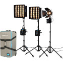 NANLITE PAVOSLIM 60B & FORZA 60B II KIT 60B X2 + FORZA 60BII - 3-LIGHT KIT WITH LIGHT STAND