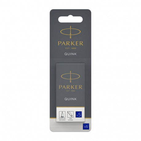 Parker tintes kasetnes, garas zilas, 5 gab. – 1950403