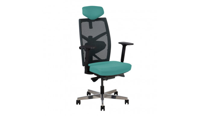 Task chair TUNE teal blue/black