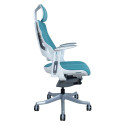 Task chair WAU teal blue/white