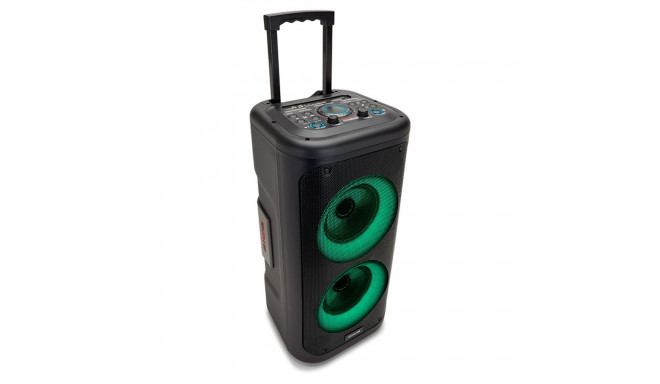 Party Trolley Speaker 350W (40W RMS) with Hyperbass, Karaoke & Disco Lightning