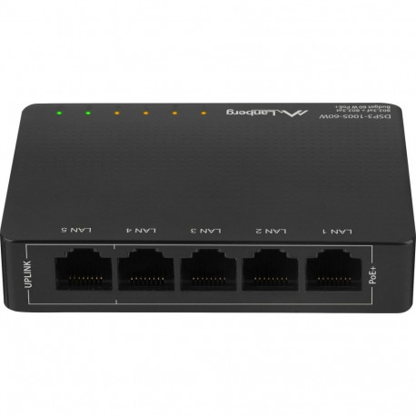 Lanberg switch 5x 1Gb/s PoE+ unmanaged