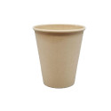 Coffee cup biodegradable compostable 250ml brown 50pcs