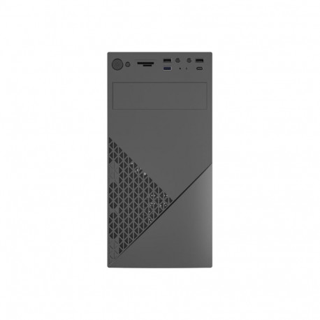 GEMBIRD computer case Fornax K170 mATX 2x USB 2.0 + 1x USB 3.0 + 1x USB type-C card reader black