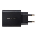 76-023# Ładowarka sieciowa gniazdo usbx2 + usb-c qc+pd 65w