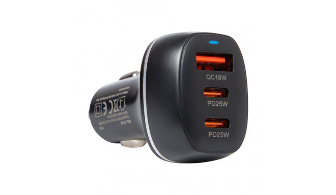 75-787# autolaadija g50c 3x usb-a + 2x usb-c 50w
