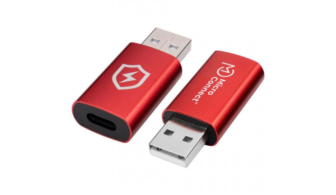 Adapter Microconnect USB-A - USB-C, andmete blokeerija