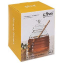 HONEY JAR SPOON GLASS ROBLE