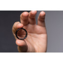 Smart Ring R11M - smart steel ring with charging box Size 12 (21,4mm) black