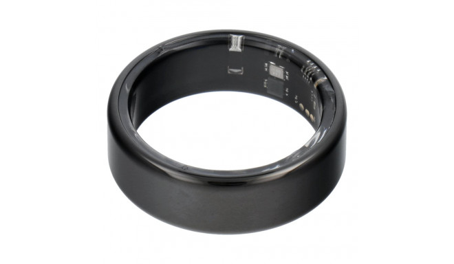 Smart Ring R11M- smart steel ring with charging box Size 7 (17.3mm), black