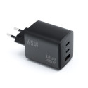 BLUE STAR travel charger GaN 4A 65W 2 x Type C + USB A PD QC4.0 VT-43 black