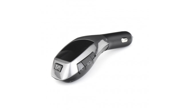 Transmitter FM bluetooth + USB reader + memory card reader X5 black sliver