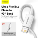 BASEUS cable USB A to Lightning 2,4A Superior CALYS-B02 1,5 m white