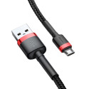 BASEUS cable USB A to Micro USB 2,4A Cafule CAMKLF-B91 1 m black red