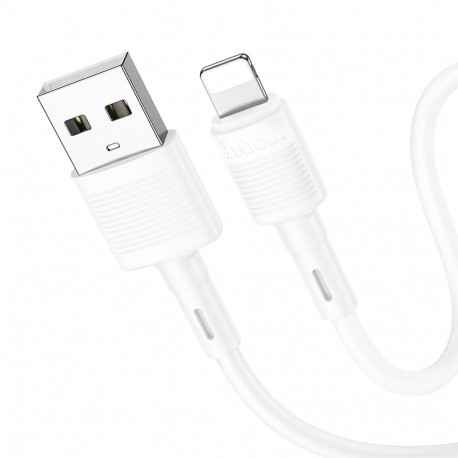 Cable USB A to Lightning Hoco 2,4A 1 m X83 white