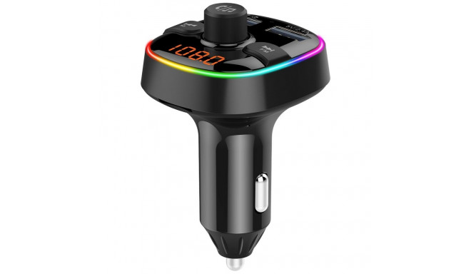 Transmiter MP3 bluetooth 5.0 + card TF reader + 2 x USB A QC3.0 BC52L black