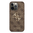 Guess GUHCP13L4GMGBR iPhone 13 Pro / 13 6.1" brown/brown hardcase 4G Big Metal Logo