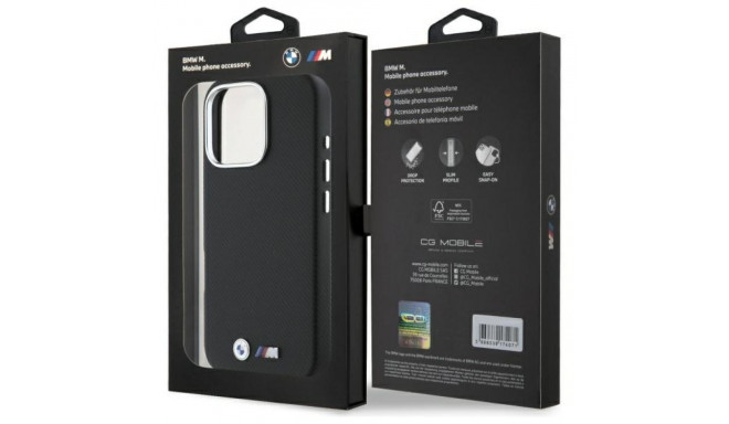 BMW BMHCP16X23PUFWKEV iPhone 16 Pro Max 6.9" black hardcase M Edition Kevlar wrapped metal