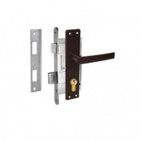 MORTISE LOCK 406C-35802/10 BROWN WO CIL