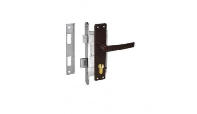 MORTISE LOCK 406C-35802/10 BROWN WO CIL