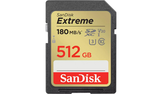 Sandisk mälukaart SDXC 512GB Extreme