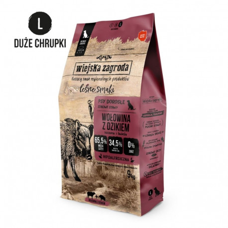 WIEJSKA ZAGRODA veiseliha metssigaga L kuiv koeratoit 9kg